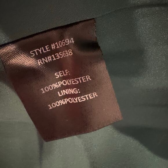 Hutch Women's Floral V-Neck Beck Maxi Wrap Dress Cap Sleeves Green Size XL NWT - Picture 10 of 12